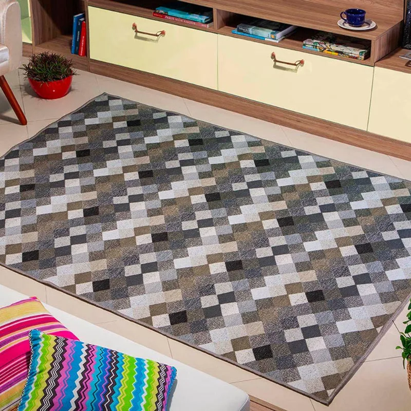 Tapete Quarto 1,40 X 2,00 Game Cinza Pratik Antider.