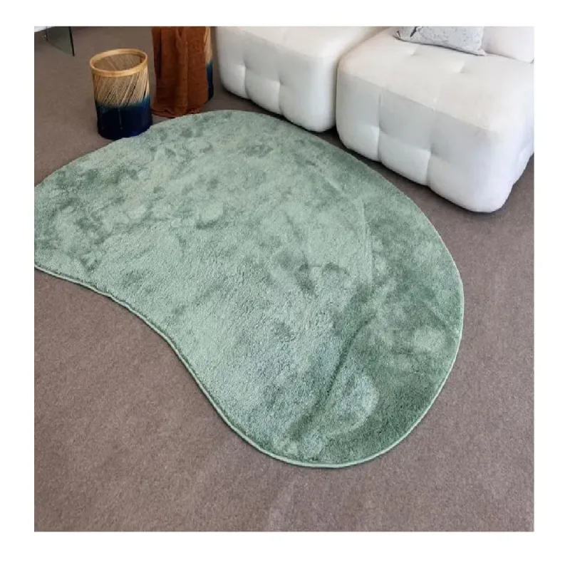 Tapete Sala Orgânico Jade 200x250cm Antiderrapante Moderno e Macio