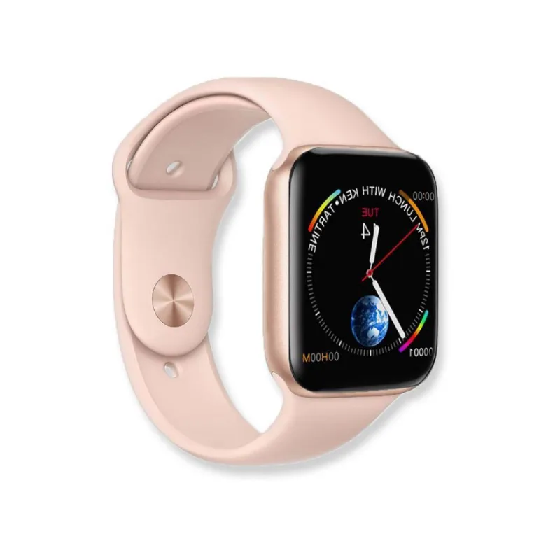 Smartwatch Iwo 8 Rosa Relógio Inteligente 44mm Serie 4 Rosa