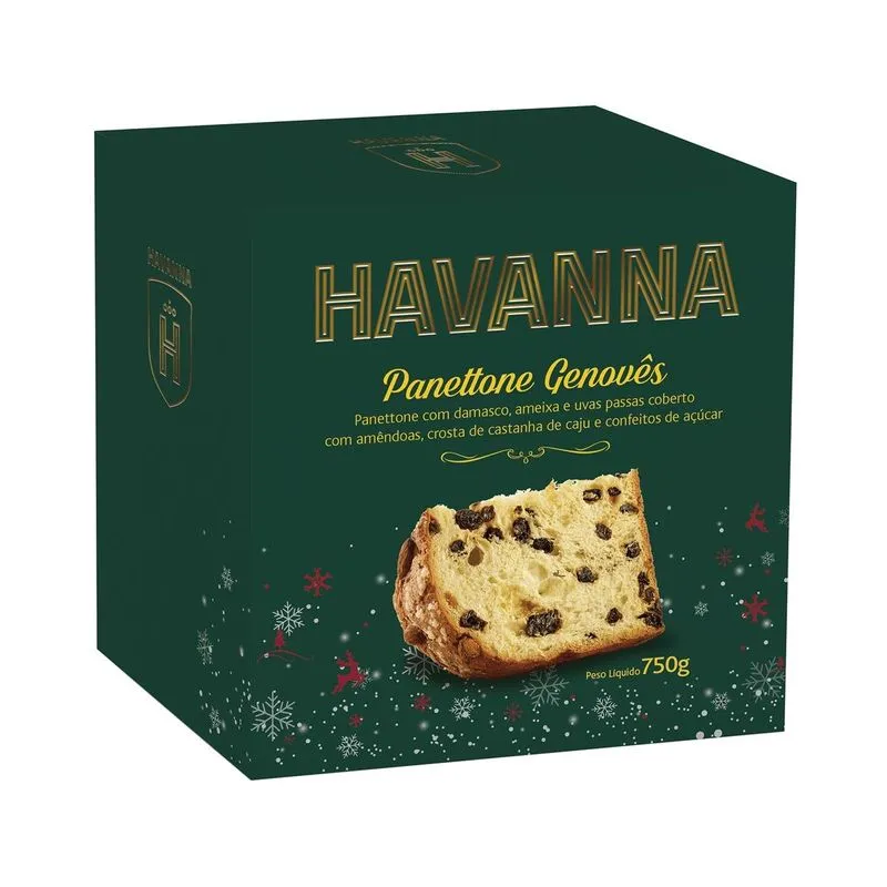 Panettone Havanna Genovês com Frutas 750g