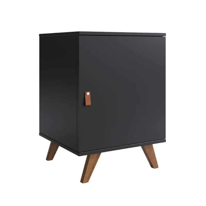 Modulo Simples Skin com 1 Porta - Preto/Garapa