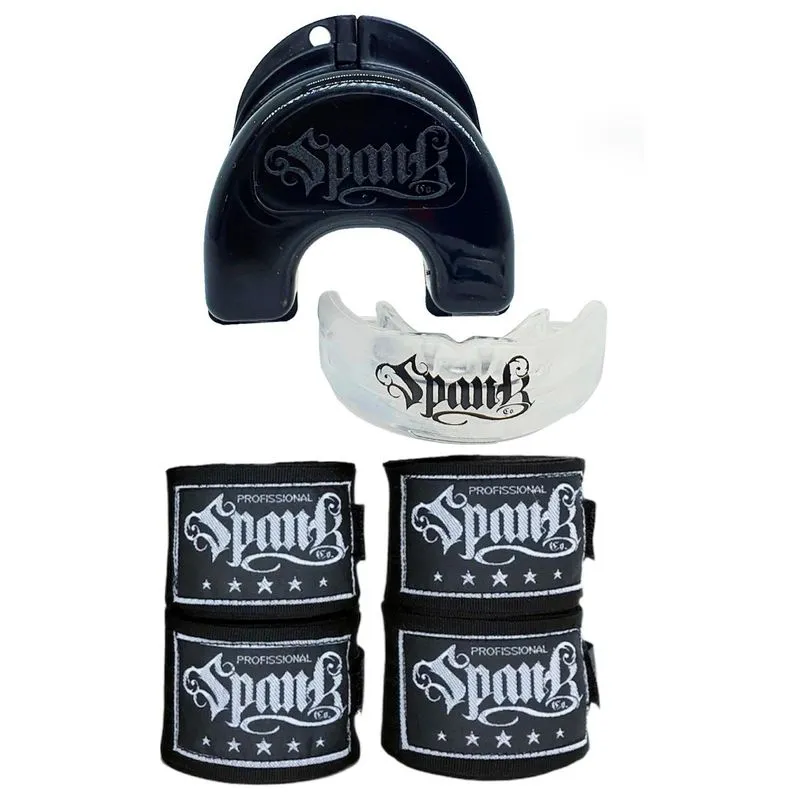 Kit 2 Pares Bandagem 3m e Protetor Bucal - TRANSPARENTE