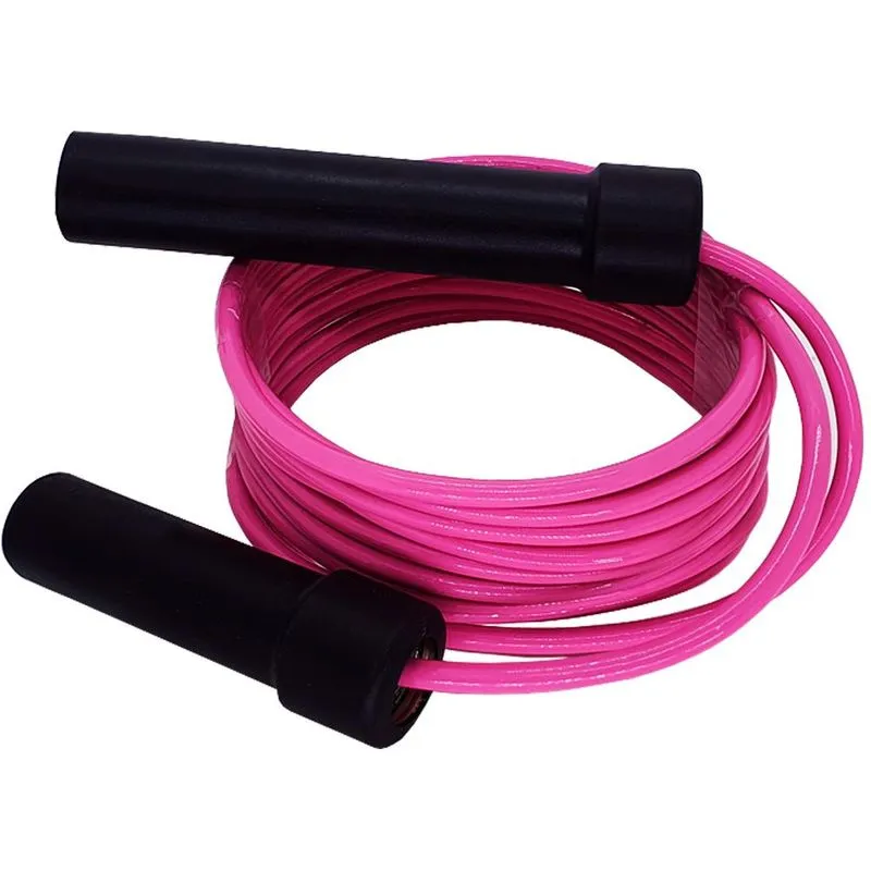 Corda Speed Crossfit Spank Ajustável Com Rolamento - Rosa