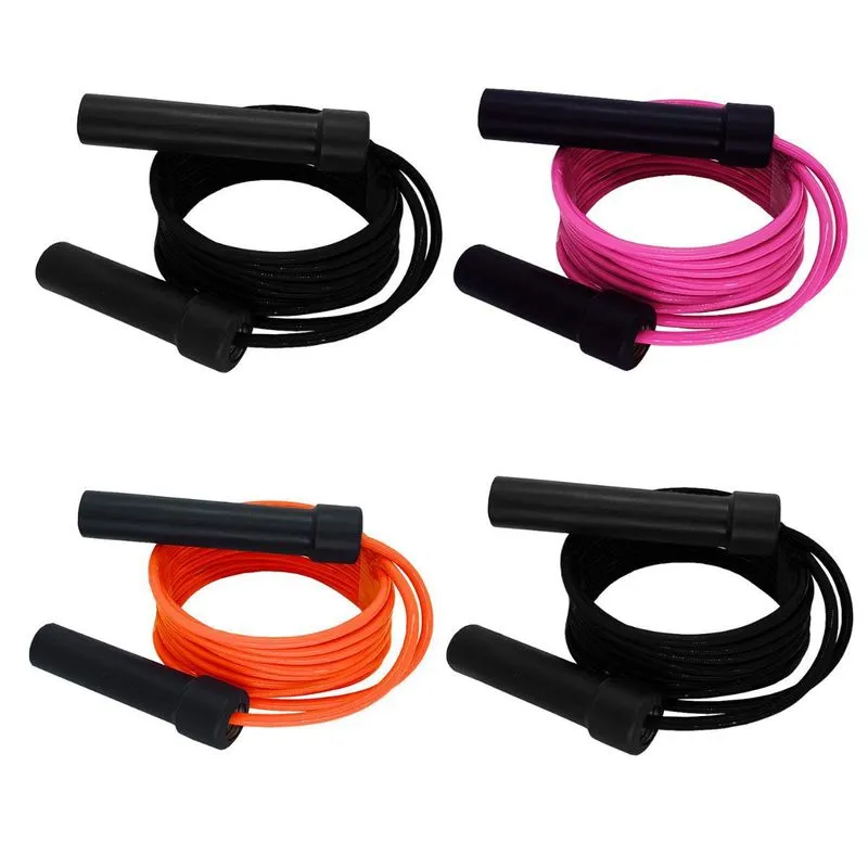 Kit 4 Cordas De Pular Regulável Com Rolamento Cores Mistas