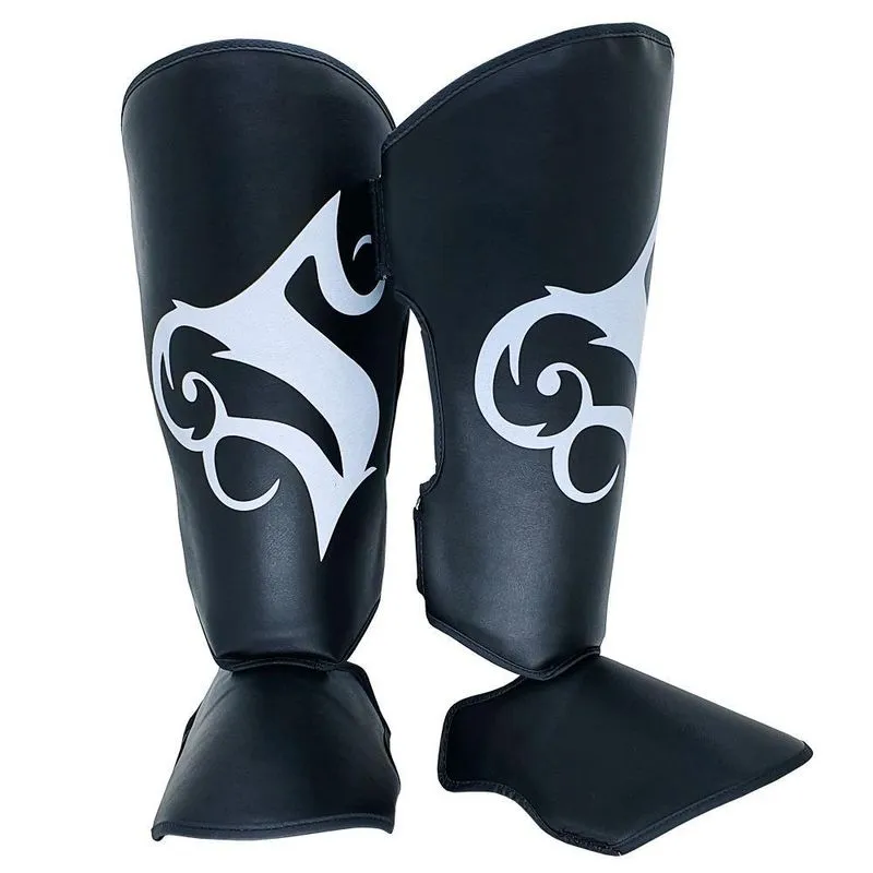 Caneleira Muay Thai Kickboxing Preta Spank - Preto - G