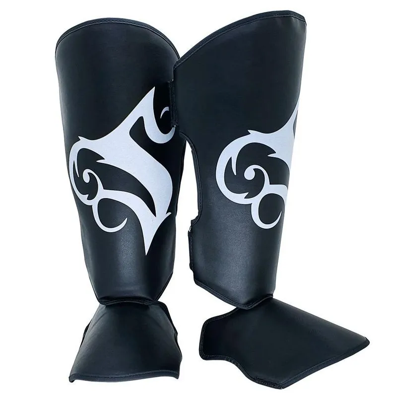 Caneleira Muay Thai Kickboxing Preto Spank - Preto - P