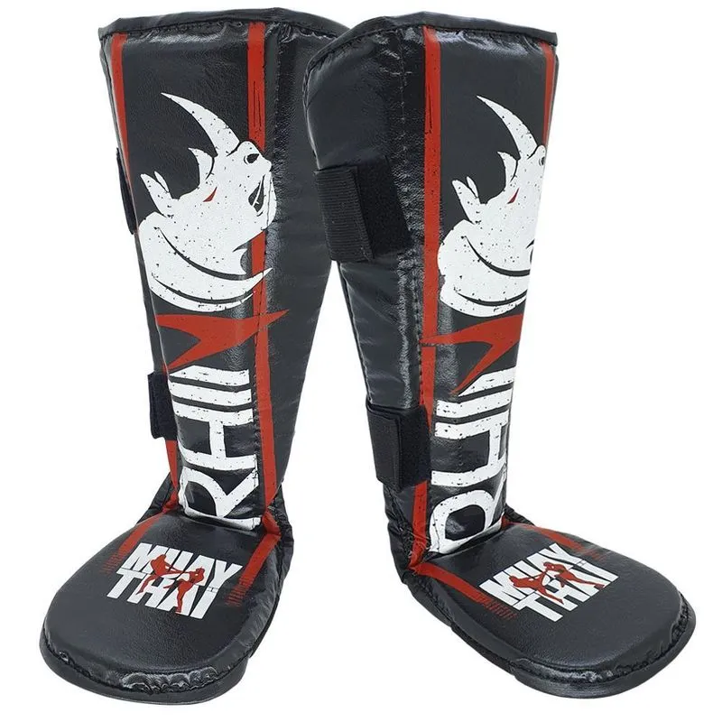 Caneleira Protetor De Canela Muay Thai Básica Rhino