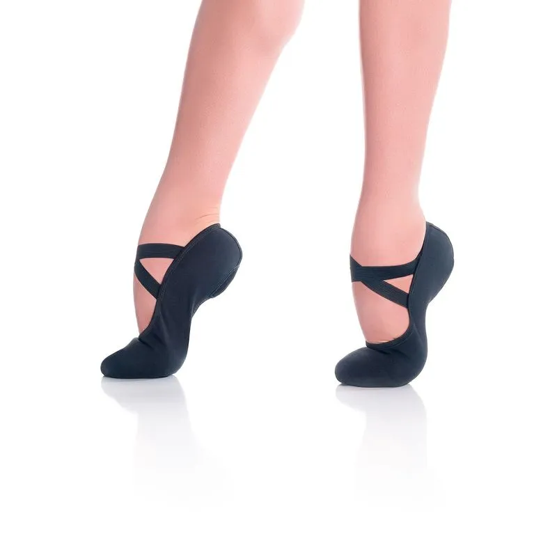 SD120 - Super-Pró - Preto - EE - Sapatilha de Meia-Ponta em Stretch 38½-39