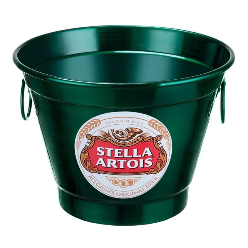 Balde De Gelo E Cerveja Em Alumínio 6 Litros Stella Artois