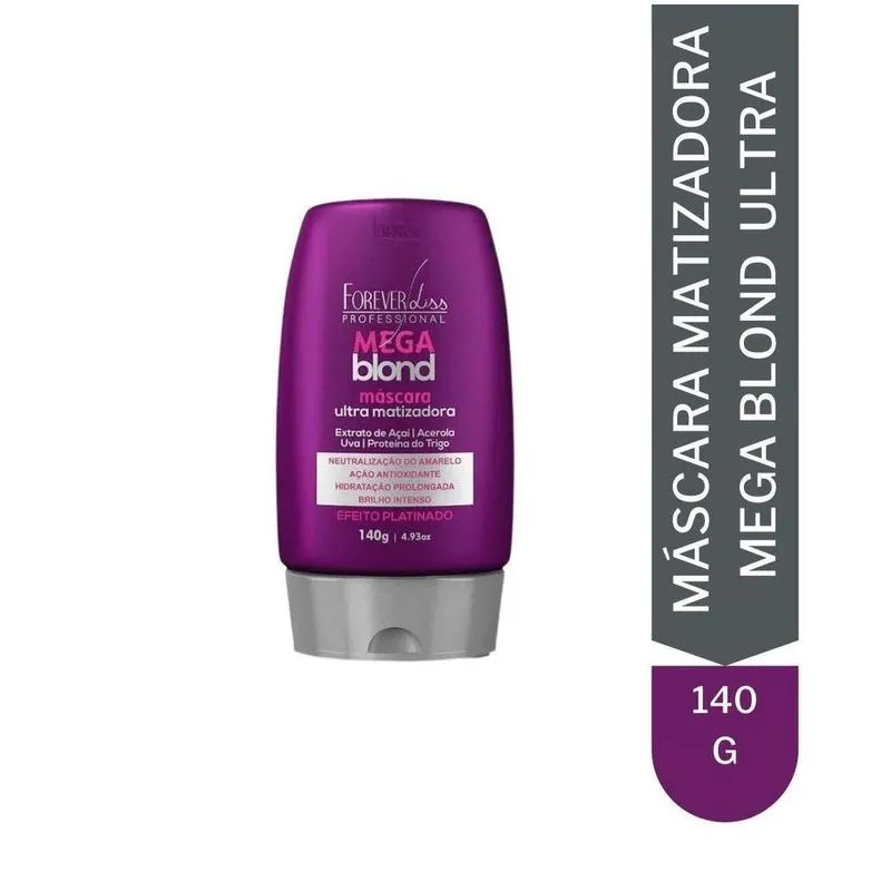Máscara Matizadora Mega Blond Ultra Forever Liss 140g