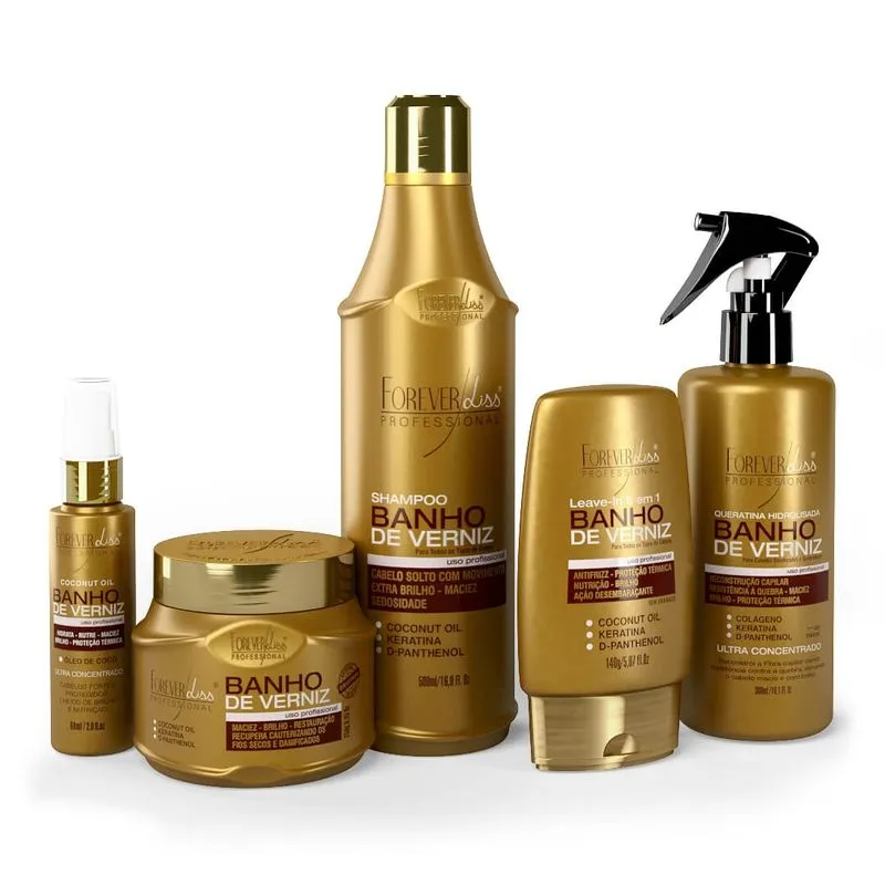 Kit Banho de Verniz Completo Forever Liss Kit