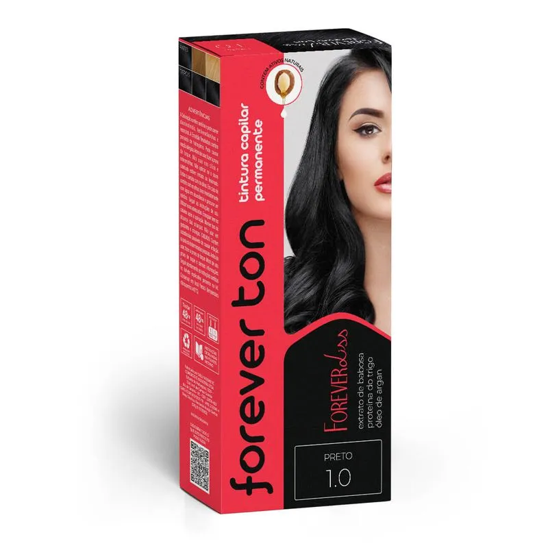 Tinta de CabeLo Forever Liss Preto Azulado 1.11