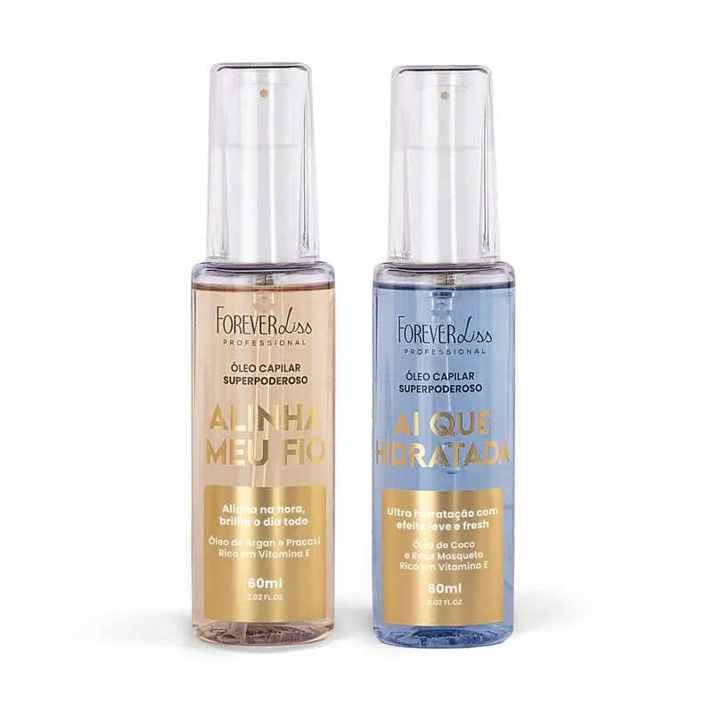 Kit Óleos Superpoderosos Alinhamento e Hidratação Forever Liss Kit