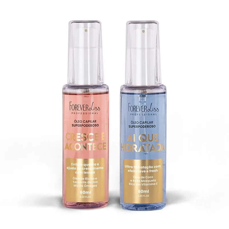 Kit Óleos Superpoderosos Crescimento e Hidratação Forever Liss Kit