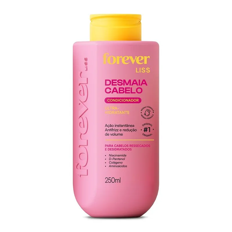 Condicionador Desmaia Cabelo Forever Liss 250ml Tamanho