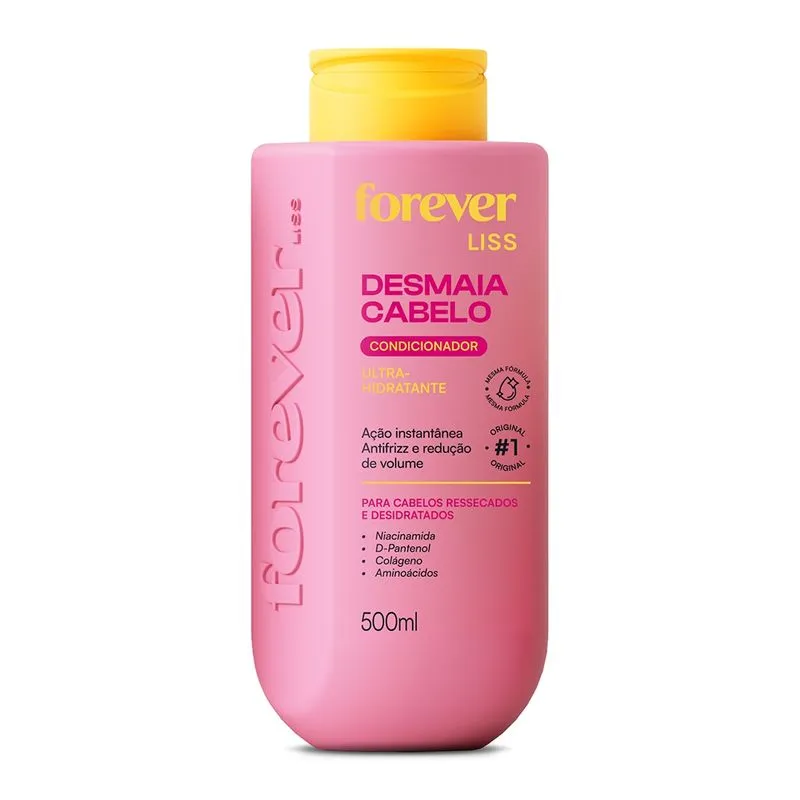 Condicionador Desmaia Cabelo Forever Liss 500ml Tamanho