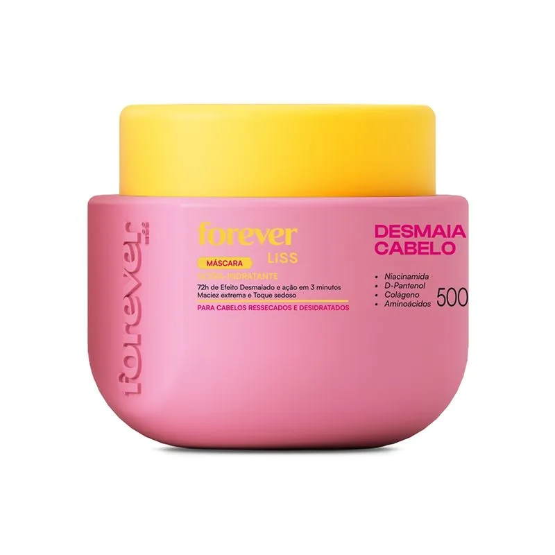 Máscara Hidratante Desmaia Cabelo Forever Liss 500g Tamanho