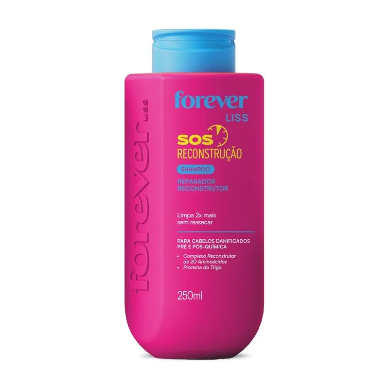 Shampoo Reparador SOS Reconstrução Forever Liss 250ml Tamanho