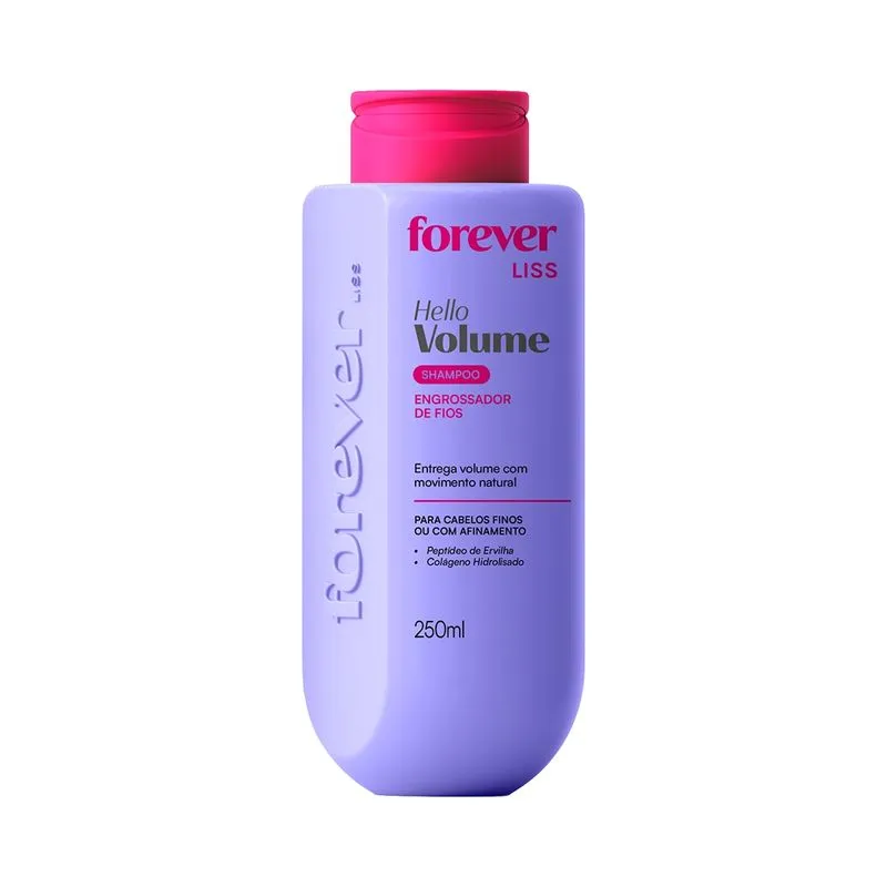 Shampoo Hello Volume Forever Liss 250ml 1 Un
