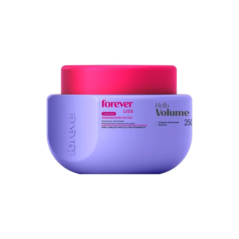 Máscara Engrossadora Hello Volume Forever Liss 250g 1 Un