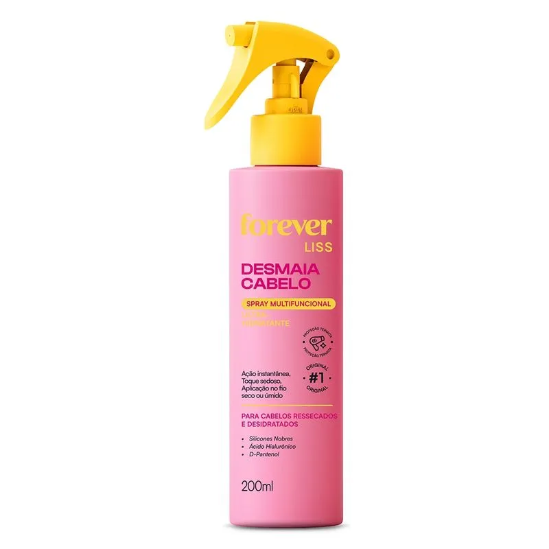Spray Hidratante Desmaia Cabelo Forever Liss 200ml Tamanho