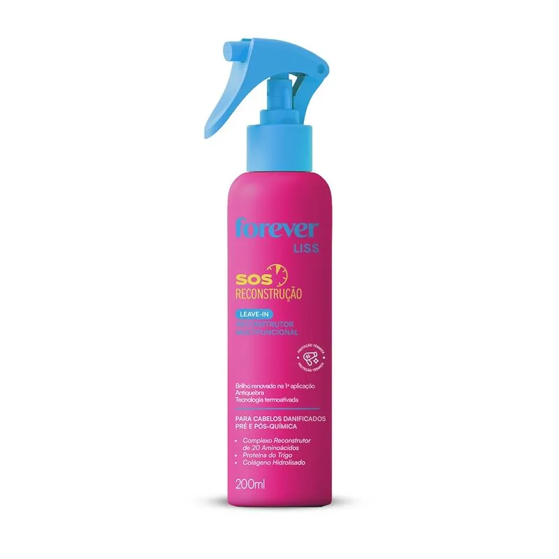 Leave-in Multifuncional SOS Reconstrução Forever Liss 200ml 1 Un