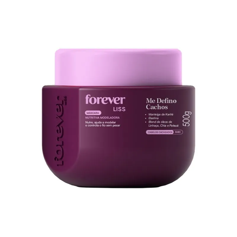 Máscara Nutritiva Me Defino Cachos Forever Liss 500g 1 Un