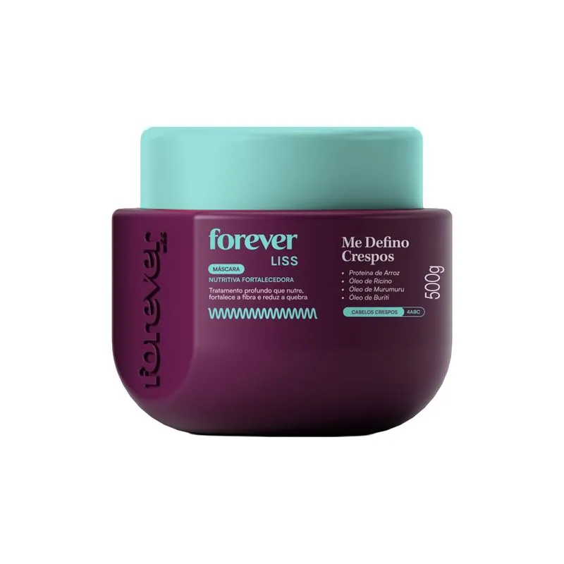 Máscara Nutritiva Me Defino Crespos Forever Liss 500g 1 Un