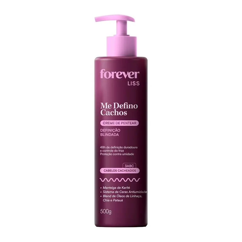 Creme de Pentear Me Defino Cachos Forever Liss 500g 1 Un