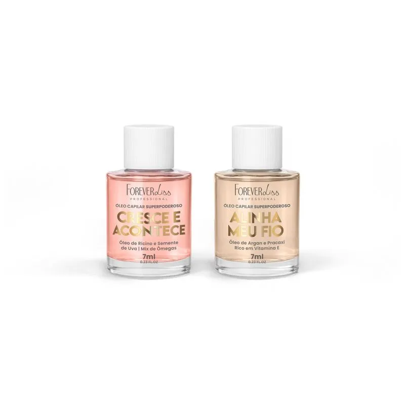 Kit Óleo Capilar Superpoderoso Cresce e Alinha Meu Fio Forever Liss 7ml 1Un