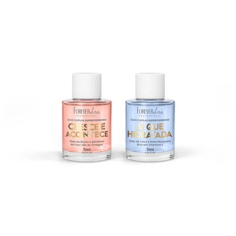 Kit Óleo Capilar Superpoderoso Cresce e Hidrata Forever Liss 7ml 1Un