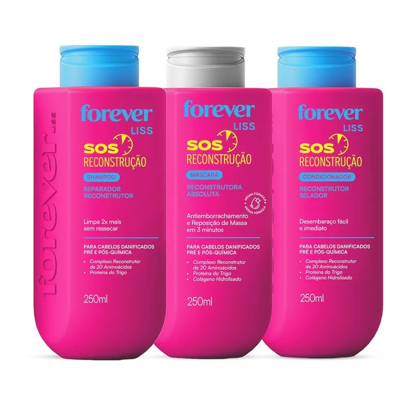 Kit SOS Reconstrução Forever Liss Tamanho