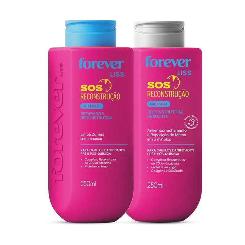 Kit Especial SOS Reconstrução Forever Liss Tamanho