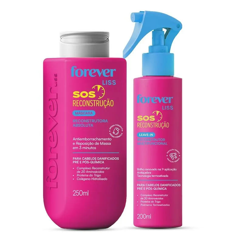 Kit SOS Reconstrução Potente Forever Liss Tamanho
