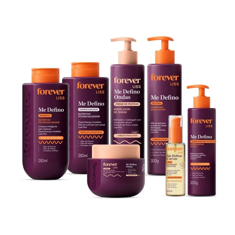 Kit Completo Me Defino Ondas Forever Liss 1 Un