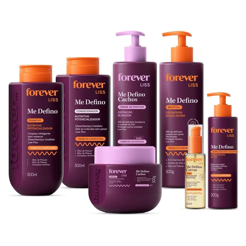 Kit Completo Me Defino Cachos Forever Liss 1 Un