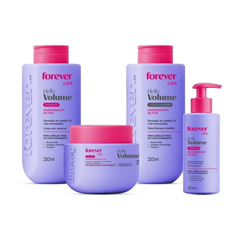 Kit Completo Hello Volume Forever Liss 1 Un