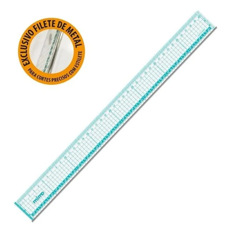 Regua Profissional para Corte Mimo - 40cm X 4cm