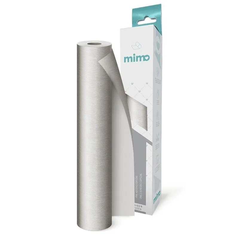 Adesivo Vinil Aço Escovado Prata - Mimo - 30cm X 5m