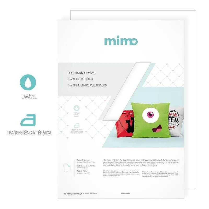 Transfer Branco - Mimo - 21 X 29,7cm - 03 Folhas