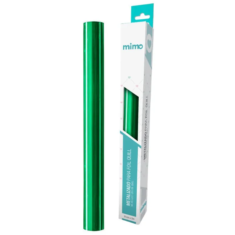 Metalizado Para Foil Quill Verde - Mimo 30cm X 3m