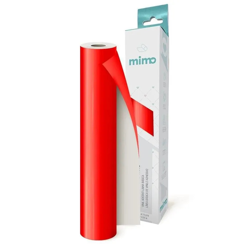 Adesivo Vinil Vermelho - Mimo - 30cm X 3,5m