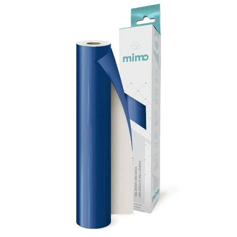 Adesivo Vinil Azul Marinho - Mimo - 30cm X 3,5m