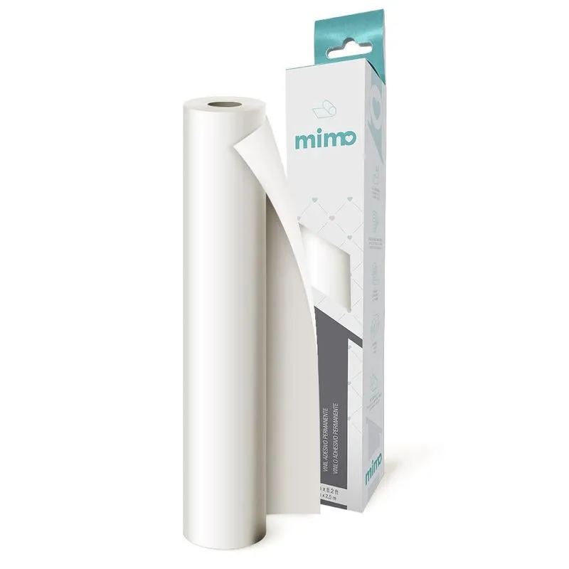 Adesivo Vinil Fosco Branco - Mimo - 30cm X 2,5m