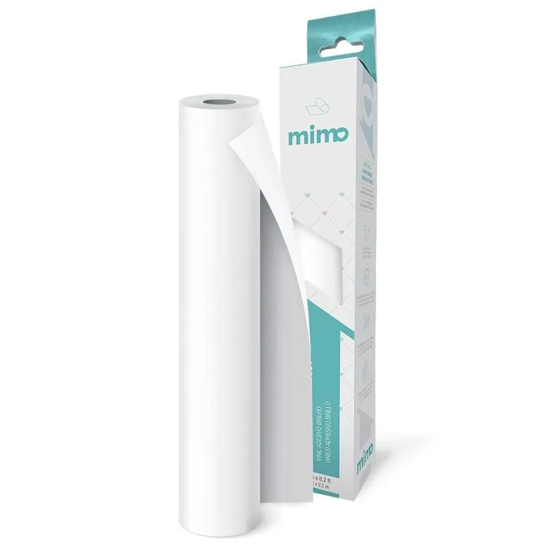 Adesivo Vinil Brilho Branco Neve Mimo 30cm x 2,5m - 05864