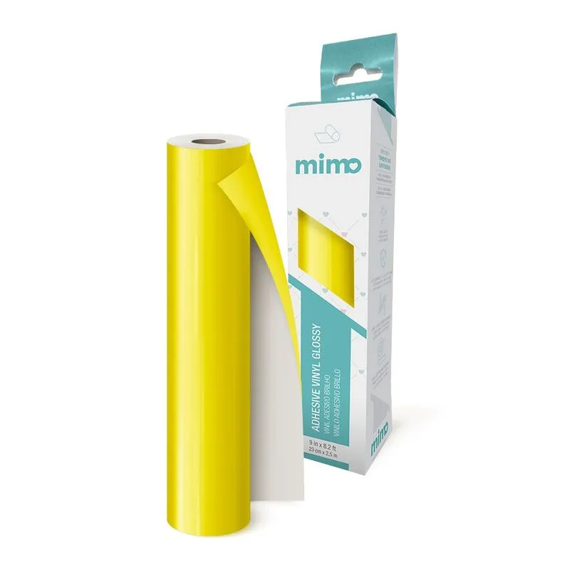 Adesivo Vinil Brilho Amarelo Canarinho 23cmx2,5m Mimo