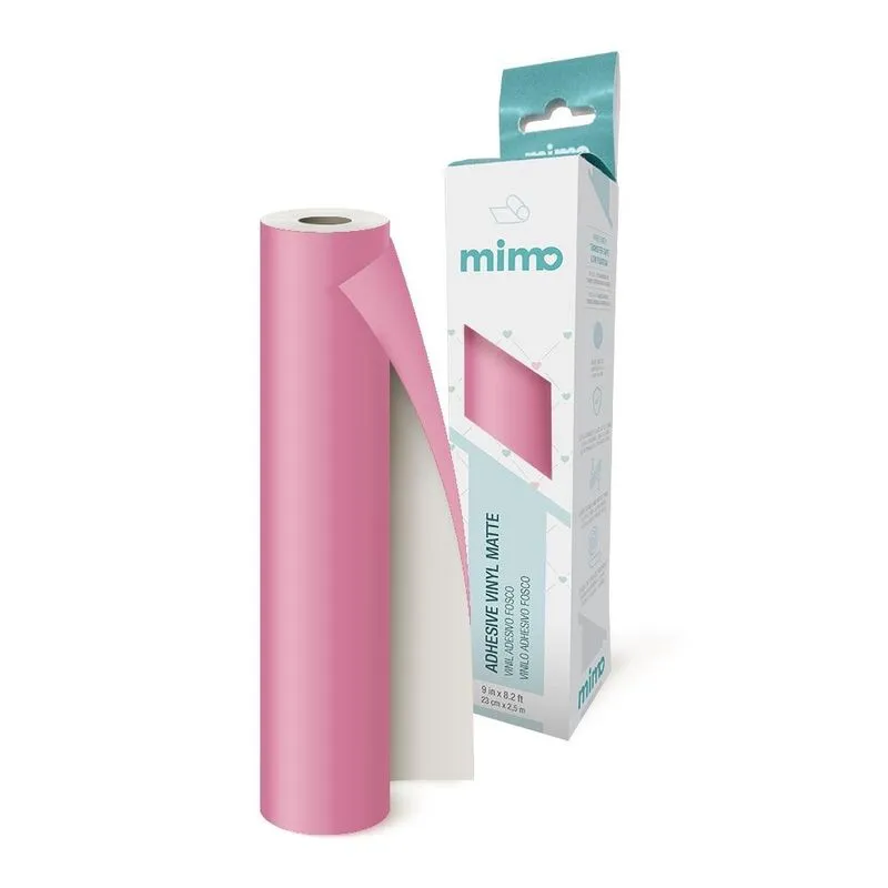 Adesivo Vinil Fosco Rosa Chiclete Mimo - 23 cm x 2,5 m