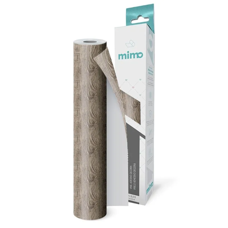 Adesivo Vinil Decora Madeira Carvalho Texturizado 30cmx2,5m Mimo