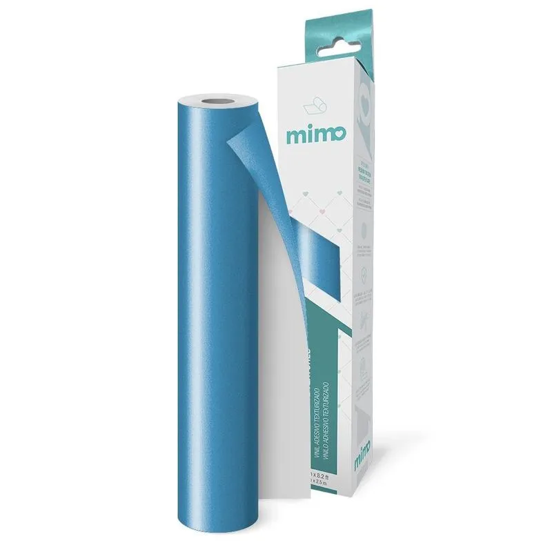 Adesivo Vinil Texturizado Azul Céu Mimo - 30 cm x 2,5 m
