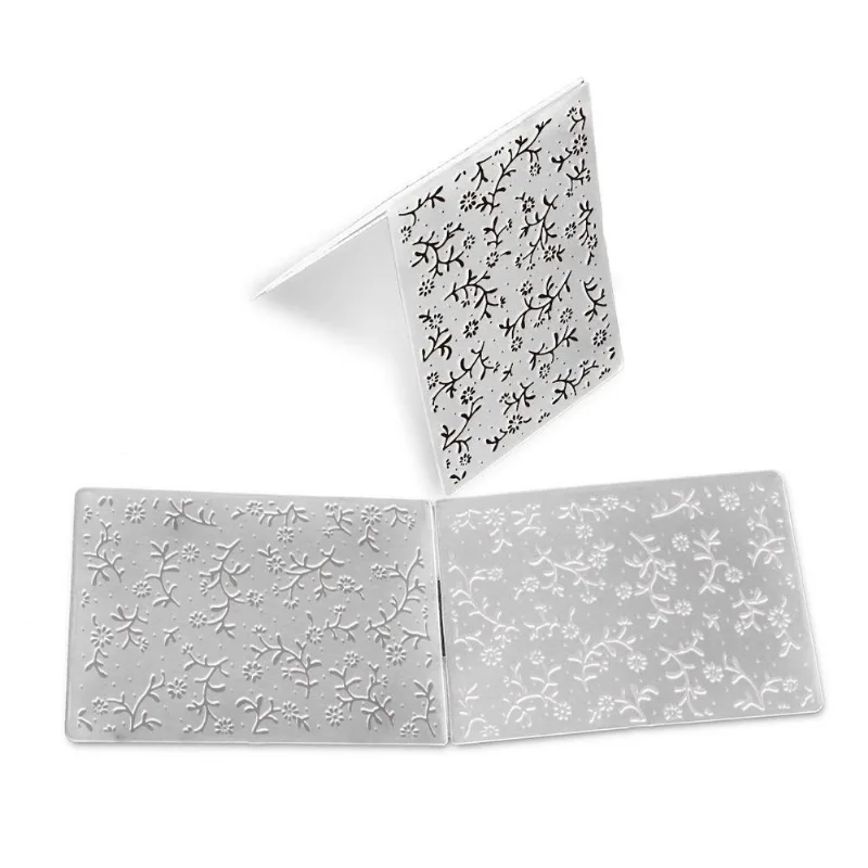 Molde Para Embossing Floral Pequeno - Mimo - 10,6 X 15 Cm